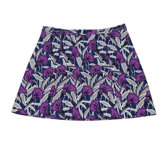 CLUB MONACO Floral Mini Skirt Sz 8 - Picture 3 of 6